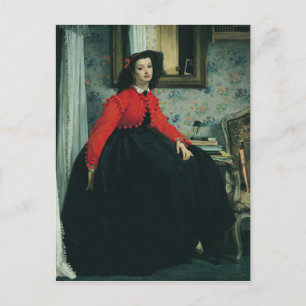 James Tissot Portrait of Mlle. L.L. 1864 Postcard
