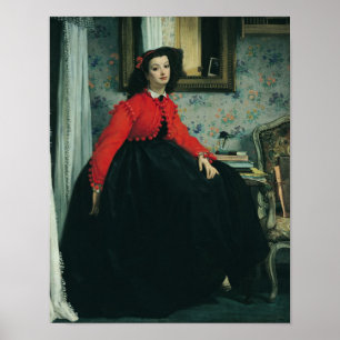 James Tissot   Portrait of Mlle. L.L.  1864 Poster
