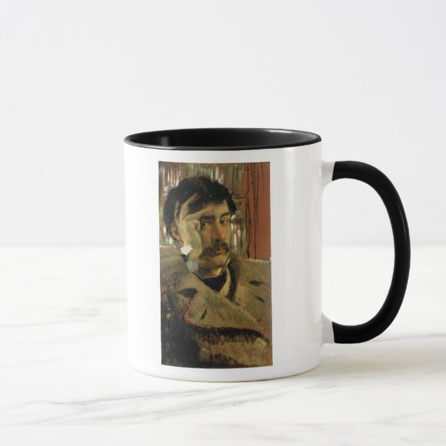 James Tissot | Self portrait, c.1865 Mug (Right)