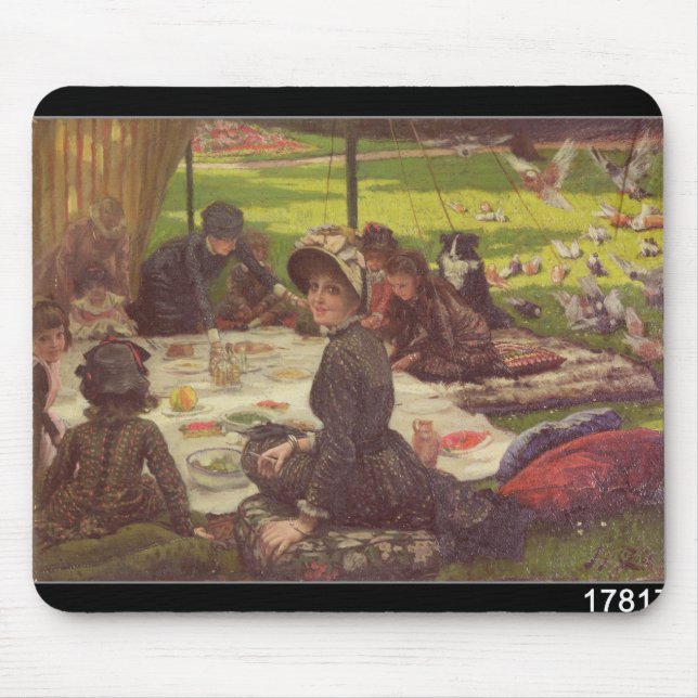 James Tissot | The Picnic , c.1881-2 Mouse Pad (Front)
