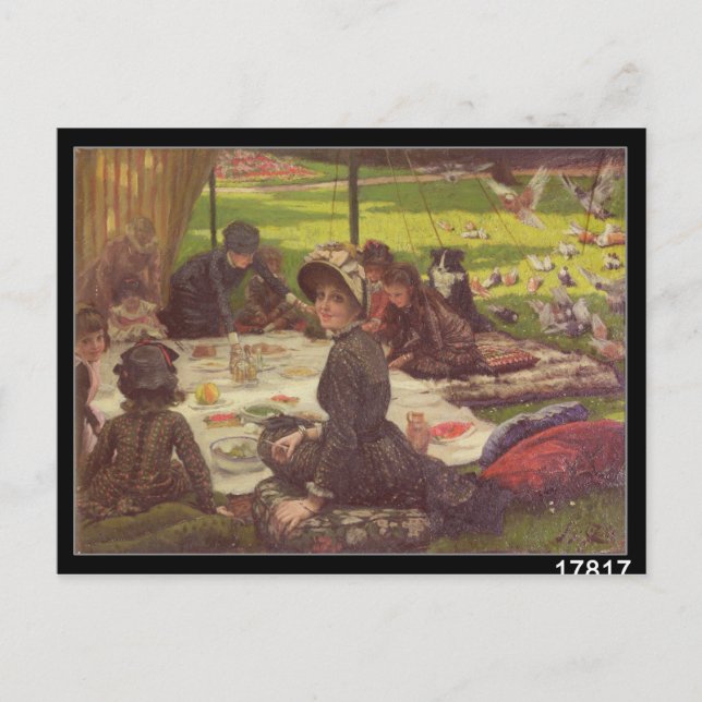 James Tissot | The Picnic , c.1881-2 Postcard (Front)