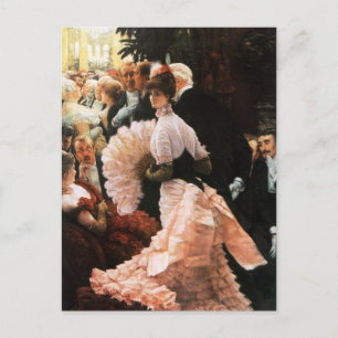 James Tissot The Political Lady postcard