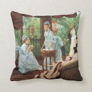 James Tissot Victorian Tea Party Cushion