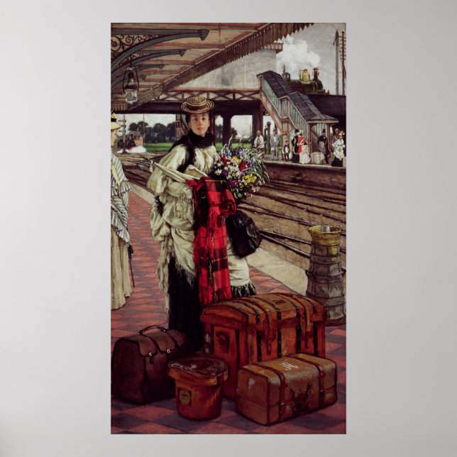 James Tissot | Waiting at the Station Poster (Front)
