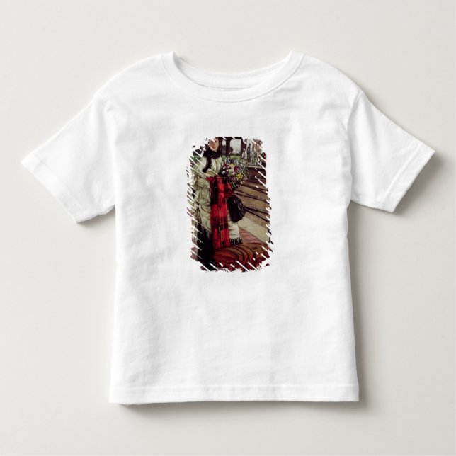 James Tissot | Waiting at the Station Toddler T-Shirt (Front)