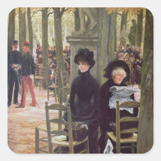 James Tissot | Without a Dowry , 1883-5 Square Sticker (Front)