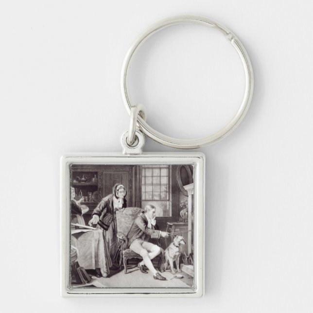 James Watt  Playing with Steam Key Ring (Front)