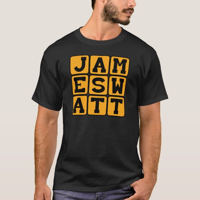 James Watt, Scottish Inventor T-Shirt (Front)