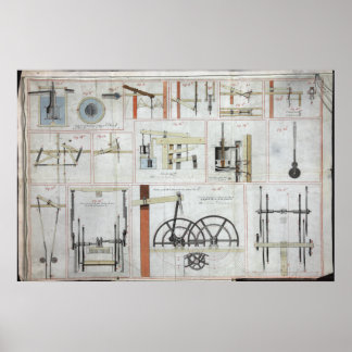 James Watt Steam Engine Poster