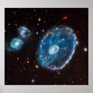 James Webb Cartwheel Galaxy (NIRCam only) Poster