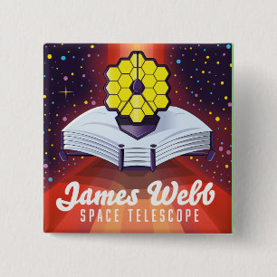 James Webb Space Telescope. 15 Cm Square Badge