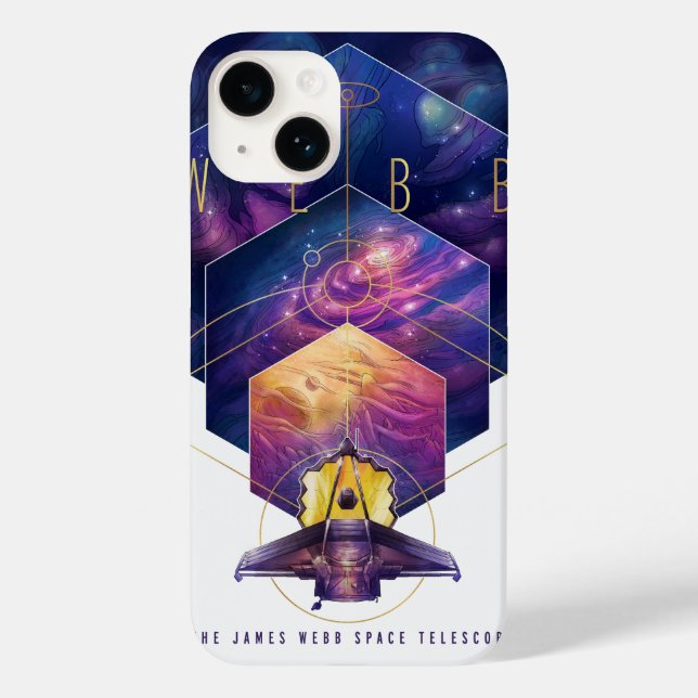 James Webb Space Telescope Illustration Art Case-Mate iPhone Case (Back)