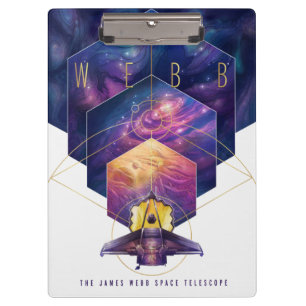 James Webb Space Telescope Illustration Art Clipboard