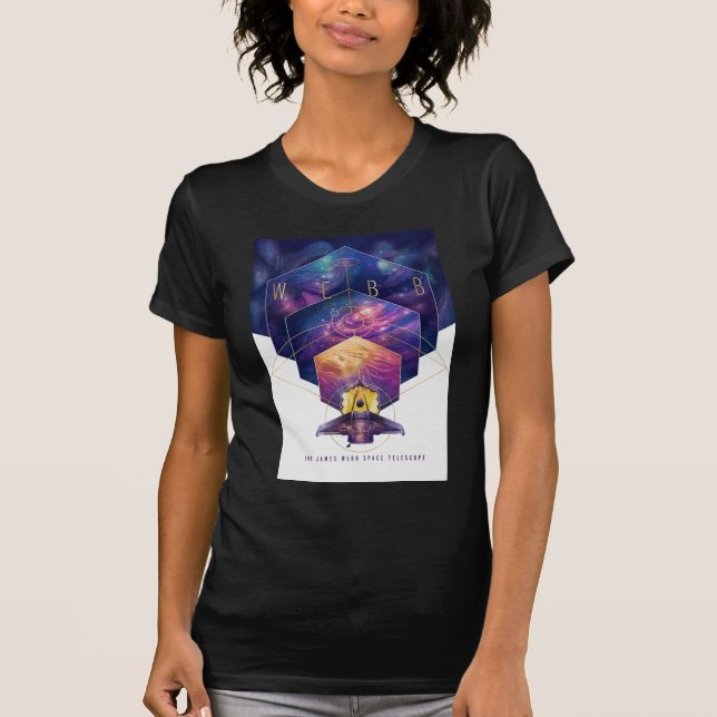 James Webb Space Telescope Illustration Art T-Shirt (Front)