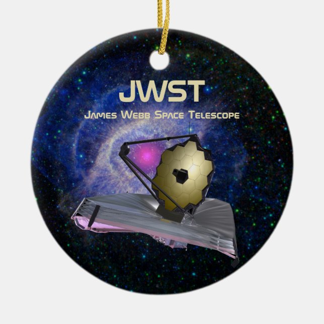James Webb Space Telescope JWST Ceramic Ornament (Front)