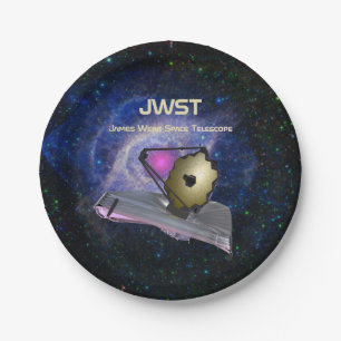 James Webb Space Telescope JWST Paper Plate