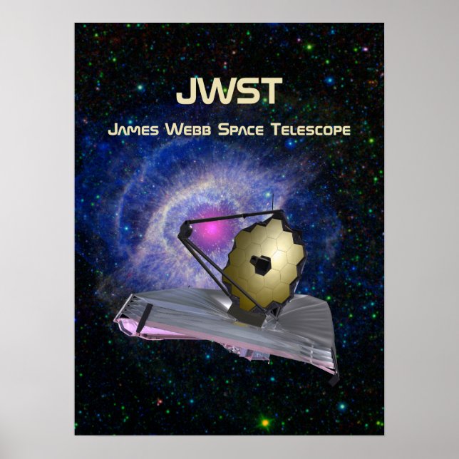 James Webb Space Telescope JWST Poster (Front)
