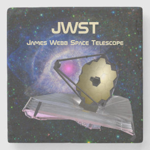 James Webb Space Telescope JWST Stone Coaster