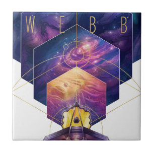 James Webb Space Telescope Poster. Ceramic Tile