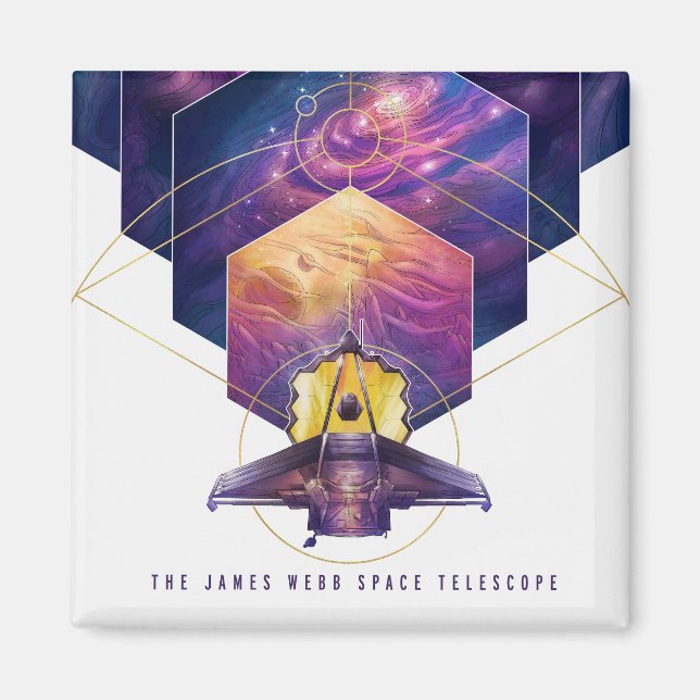 James Webb Space Telescope Poster. Magnet (Front)