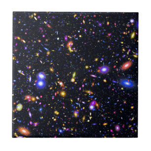 James Webb Space Telescope Simulation - Pop Art Ceramic Tile
