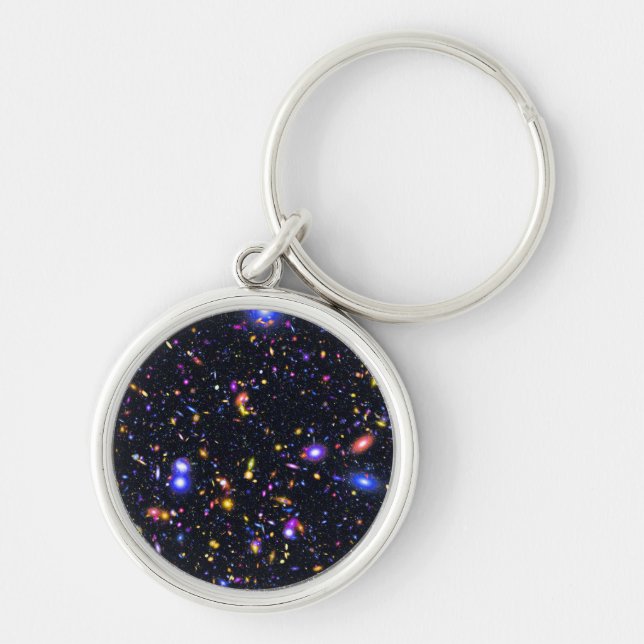 James Webb Space Telescope Simulation - Pop Art Key Ring (Front)