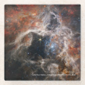 James Webb Tarantula Nebula Hi-Res Image 2022 Glass Coaster (Front)