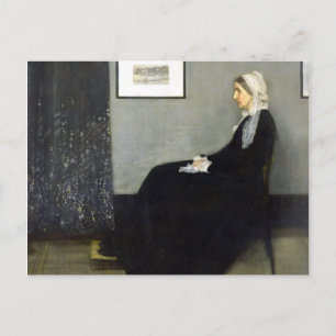JAMES WHISTLER - Arrangement in grey and black Postcard