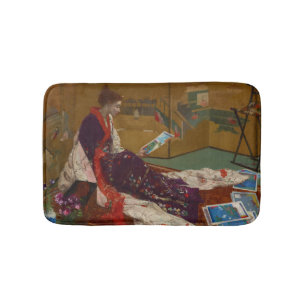 James Whistler - Caprice in Purple and Gold Bath Mat
