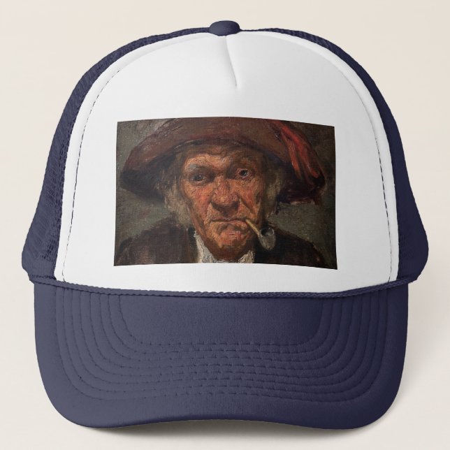 James Whistler - Man Smoking a Pipe Trucker Hat (Front)