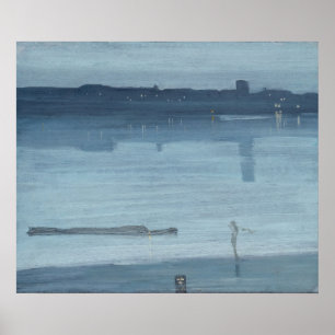 James Whistler - Nocturne: Chelsea Poster