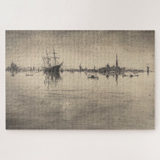 James Whistler - Nocturne, from Venice Jigsaw Puzzle (Horizontal)