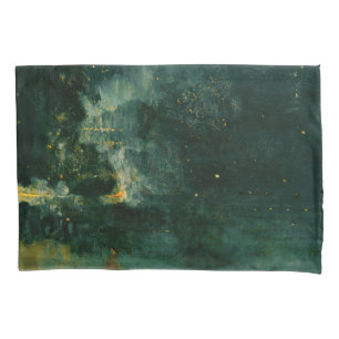 James Whistler - Nocturne in Black and Gold Pillowcase