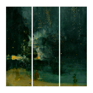 James Whistler - Nocturne in Black and Gold Triptych