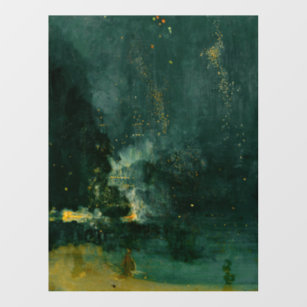 James Whistler - Nocturne in Black and Gold Wall Decal