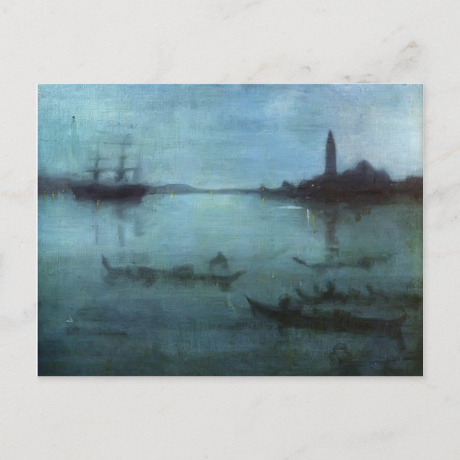 James Whistler-Nocturne in Blue and Silver,Venice Postcard (Front)