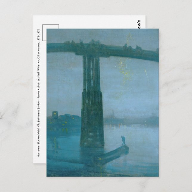 James Whistler - Nocturne, Old Battersea Bridge  Postcard (Front/Back)