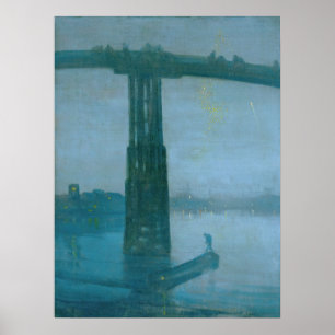 James Whistler - Nocturne, Old Battersea Bridge Poster