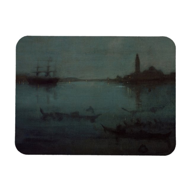 James Whistler - Nocturne: The Lagoon, Venice Magnet (Horizontal)