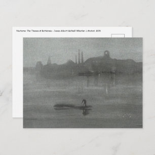 James Whistler - Nocturne: The Thames at Battersea Postcard