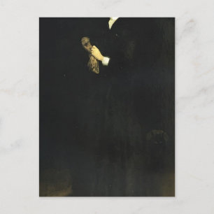 James Whistler- Portrait of Mrs. Cassatt Postcard