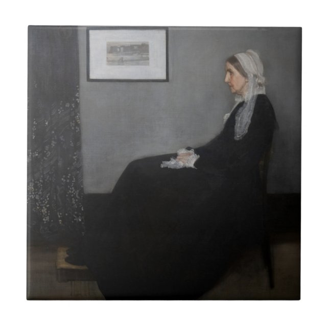 James Whistler - Portrait of the Artist's Mother Ceramic Tile (Front)