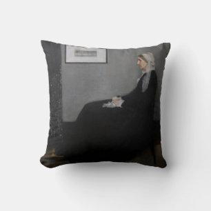 James Whistler - Portrait of the Artist's Mother Cushion