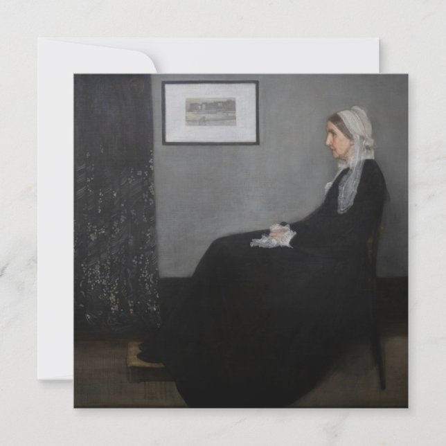 James Whistler - Portrait of the Artist's Mother Invitation (Front)