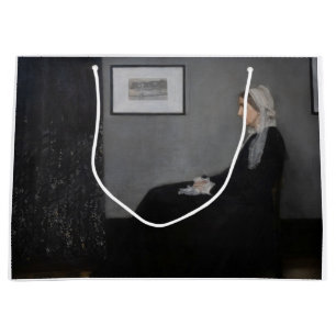 James Whistler - Portrait of the Artist's Mother Large Gift Bag