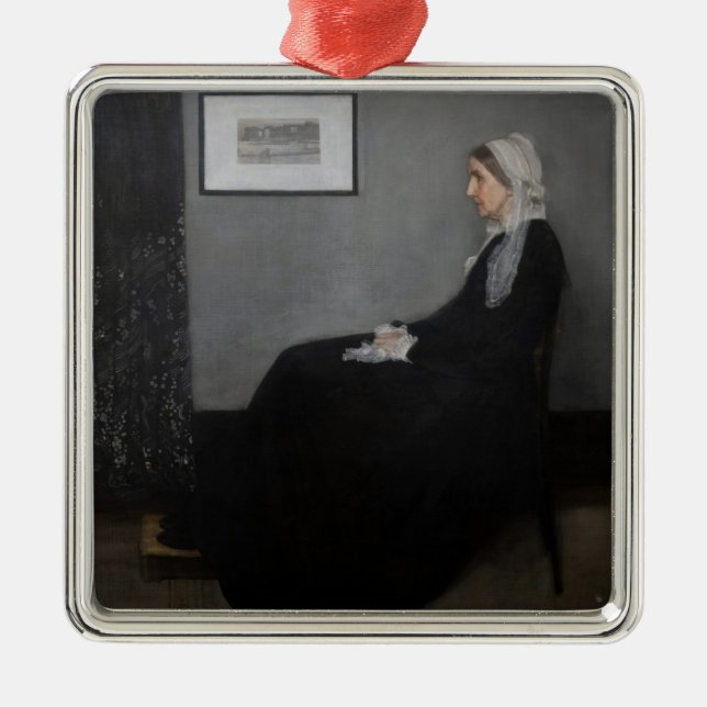 James Whistler - Portrait of the Artist's Mother Metal Ornament (Front)