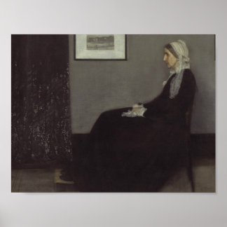 James Whistler - Portrait of the Artist's Mother Poster