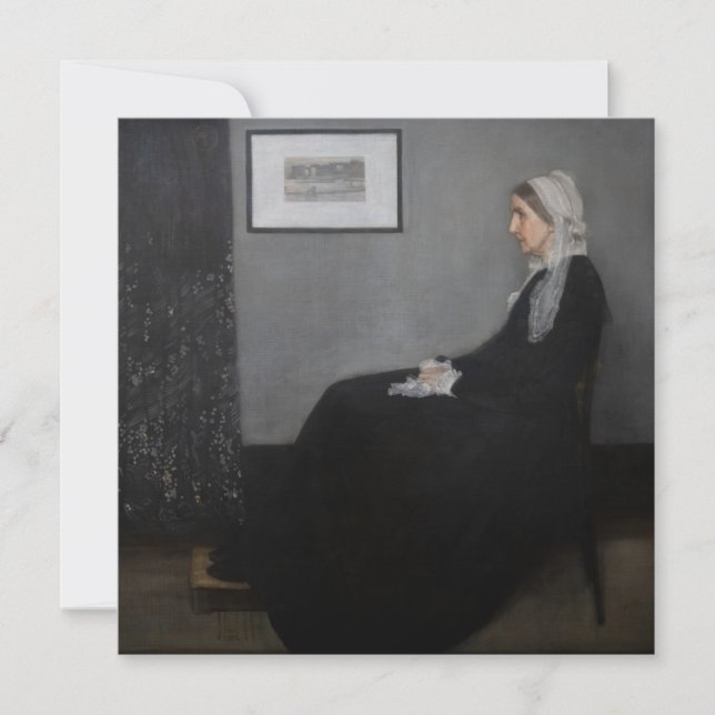 James Whistler - Portrait of the Artist's Mother Thank You Card (Front)