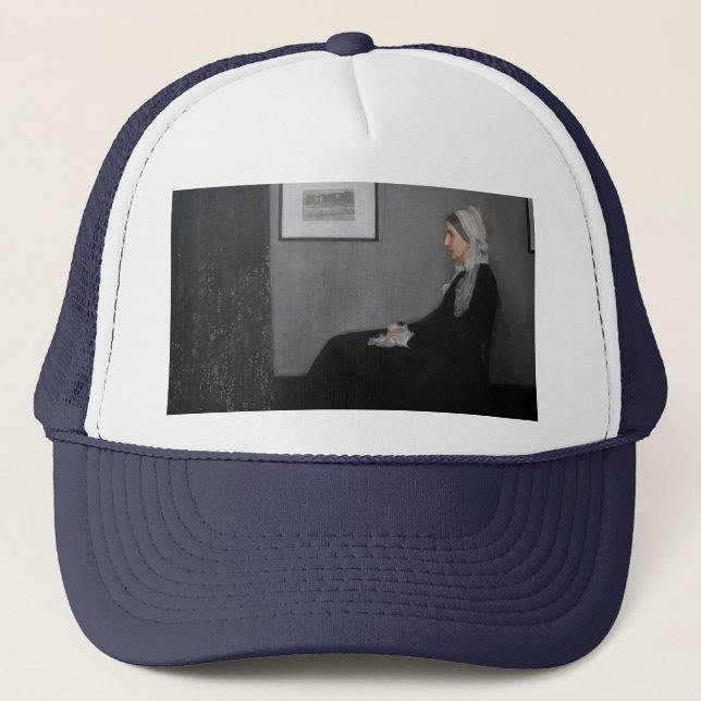James Whistler - Portrait of the Artist's Mother Trucker Hat (Front)