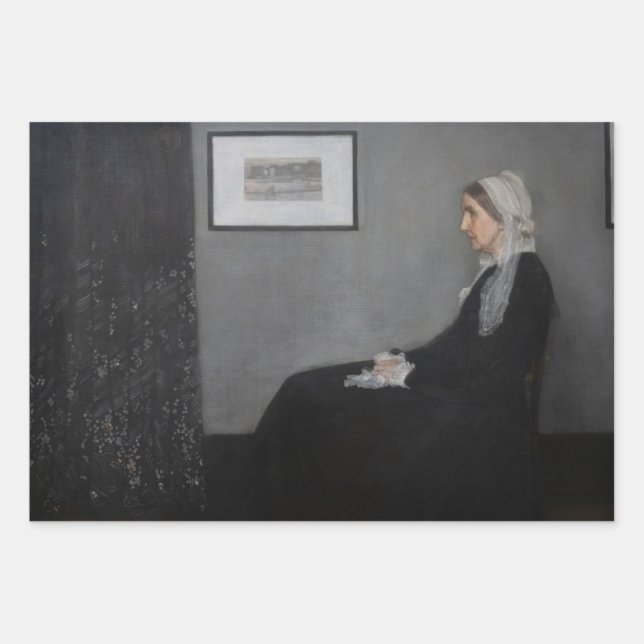 James Whistler - Portrait of the Artist's Mother Wrapping Paper Sheet (Front)
